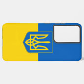 Samsung Galaxy S21 Plus Fallflagge der Ukraine Samsung Galaxy Hülle (Rückseite (Horizontal))