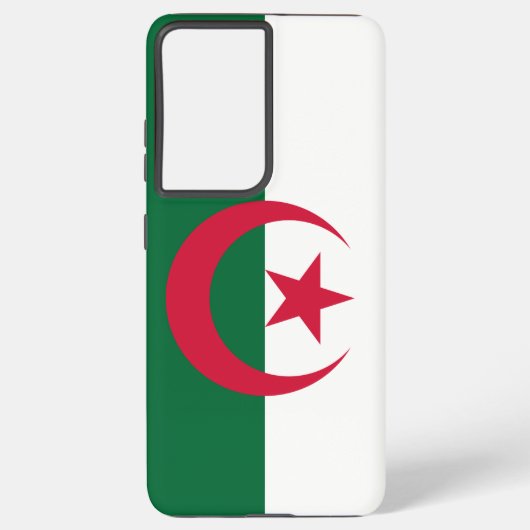 Samsung Galaxy S21 Plus Fallflagge in Algerien Samsung Galaxy Hülle (Rückseite)