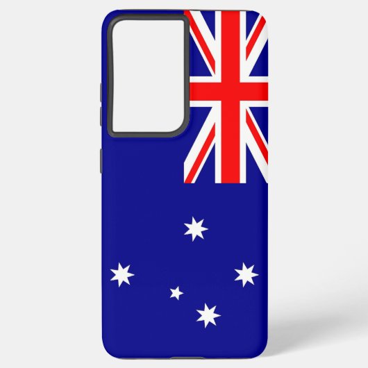 Samsung Galaxy S21 Plus Fallflagge in Australien Samsung Galaxy Hülle (Rückseite)