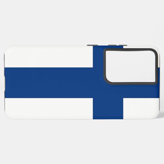 Samsung Galaxy S21 Plus Fallflagge in Finnland Samsung Galaxy Hülle (Rückseite (Horizontal))