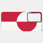 Samsung Galaxy S21 Plus Fallflagge in Grönland Hülle (Rückseite (Horizontal))