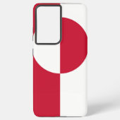 Samsung Galaxy S21 Plus Fallflagge in Grönland Samsung Galaxy Hülle (Rückseite)