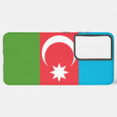 Samsung Galaxy S21 Plus Fallflagge von Aserbaidsch Hülle (Rückseite (Horizontal))