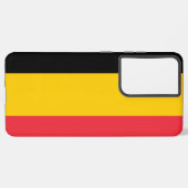 Samsung Galaxy S21 Plus Fallflagge von Belgien Hülle (Rückseite (Horizontal))