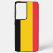 Samsung Galaxy S21 Plus Fallflagge von Belgien Samsung Galaxy Hülle (Rückseite)