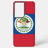 Samsung Galaxy S21 Plus Fallflagge von Belize Hülle (Rückseite)