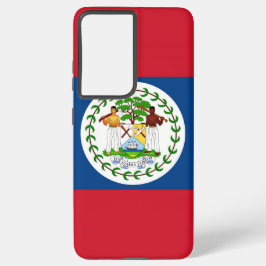 Samsung Galaxy S21 Plus Fallflagge von Belize Hülle