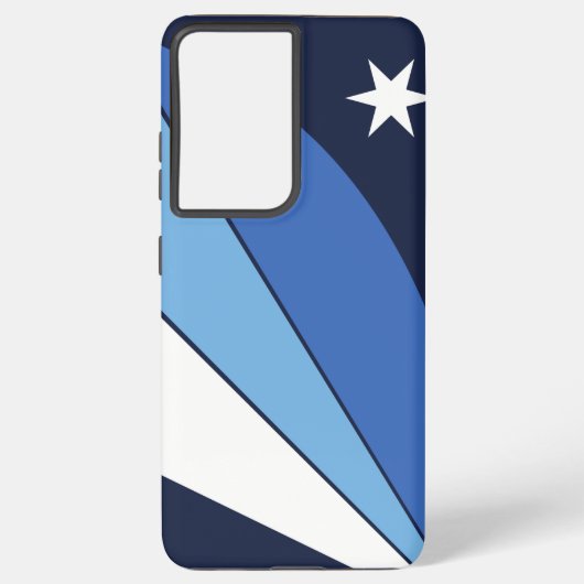 Samsung Galaxy S21 Plus Fallflagge von Columbia Samsung Galaxy Hülle (Rückseite)