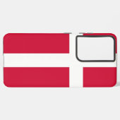 Samsung Galaxy S21 Plus Fallflagge von Dänemark Samsung Galaxy Hülle (Rückseite (Horizontal))