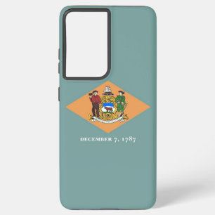 Samsung Galaxy S21 Plus Fallflagge von Delaware Hülle