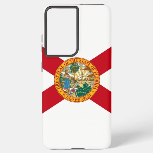 Samsung Galaxy S21 Plus Fallflagge von Florida Hülle (Rückseite)