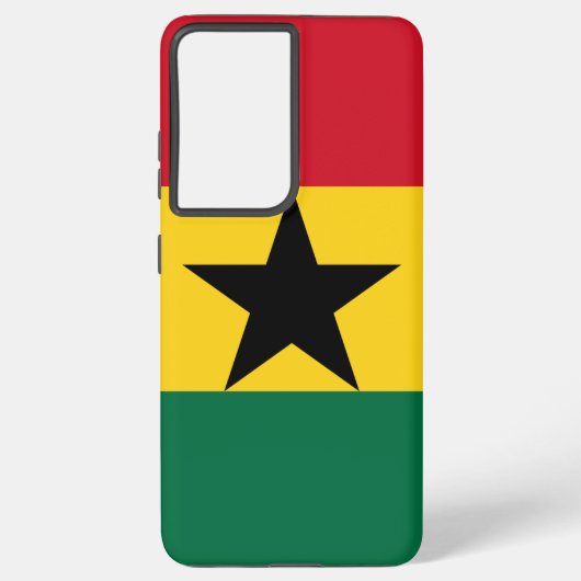 Samsung Galaxy S21 Plus Fallflagge von Ghana Hülle (Rückseite)