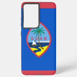 Samsung Galaxy S21 Plus Fallflagge von Guam Hülle