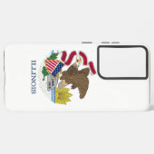 Samsung Galaxy S21 Plus Fallflagge von Illinois Hülle (Rückseite (Horizontal))