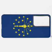 Samsung Galaxy S21 Plus Fallflagge von Indiana Hülle (Rückseite (Horizontal))