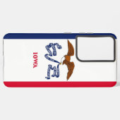 Samsung Galaxy S21 Plus Fallflagge von Iowa Hülle (Rückseite (Horizontal))