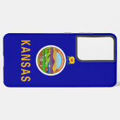 Samsung Galaxy S21 Plus Fallflagge von Kansas Hülle (Rückseite (Horizontal))
