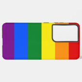 Samsung Galaxy S21 Plus Fallflagge von LGBT Hülle (Rückseite (Horizontal))