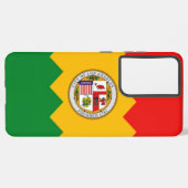 Samsung Galaxy S21 Plus Fallflagge von Los Angeles Hülle (Rückseite (Horizontal))