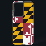 Samsung Galaxy S21 Plus Fallflagge von Maryland Hülle<br><div class="desc">Mit dem exklusiven Handy-Cover mit der Staatsflagge verwandeln Sie Ihre Samsung Galaxy S21 Plus in eine Feier von Marylands Stolz! Mit viel Liebe zum Detail gestaltet, präsentiert dieses Cover stolz die markanten Elemente der Maryland-Fahne. Es zeichnet sich durch ein einzigartiges Design von abwechselnden Quadranten aus Schwarz und Gold mit einer...</div>