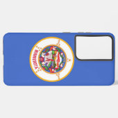 Samsung Galaxy S21 Plus Fallflagge von Minnesota Samsung Galaxy Hülle (Rückseite (Horizontal))