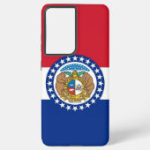 Samsung Galaxy S21 Plus Fallflagge von Missouri Samsung Galaxy Hülle (Rückseite)