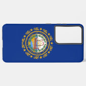 Samsung Galaxy S21 Plus Fallflagge von New Hampshi Hülle (Rückseite (Horizontal))
