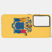 Samsung Galaxy S21 Plus Fallflagge von New Jersey Samsung Galaxy Hülle (Rückseite (Horizontal))