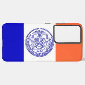 Samsung Galaxy S21 Plus Fallflagge von New York Ci Samsung Galaxy Hülle (Rückseite (Horizontal))