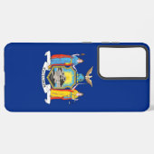 Samsung Galaxy S21 Plus Fallflagge von New York Hülle (Rückseite (Horizontal))