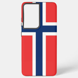 Samsung Galaxy S21 Plus Fallflagge von Norwegen Hülle