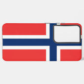 Samsung Galaxy S21 Plus Fallflagge von Norwegen Hülle (Rückseite (Horizontal))