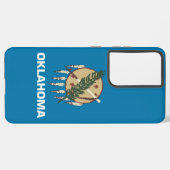Samsung Galaxy S21 Plus Fallflagge von Oklahoma Hülle (Rückseite (Horizontal))