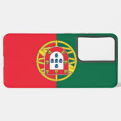 Samsung Galaxy S21 Plus Fallflagge von Portugal Samsung Galaxy Hülle (Rückseite (Horizontal))