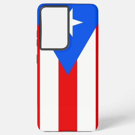 Samsung Galaxy S21 Plus Fallflagge von Puerto Rico Samsung Galaxy Hülle (Rückseite)