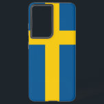 Samsung Galaxy S21 Plus Fallflagge von Schweden Hülle<br><div class="desc">Die Samsung S21 Plus Cover mit der Flagge Schwedens, die den Schutz mit der Feier des schwedischen Erbes verbinden soll! Dieses Cover wurde mit viel Liebe zum Detail gestaltet und zeigt stolz das ikonisch gelbe Kreuz auf blauem Hintergrund der schwedischen Flagge, das die Geschichte, Kultur und Werte der Nation symbolisiert....</div>