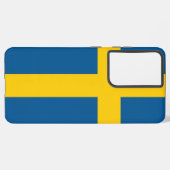 Samsung Galaxy S21 Plus Fallflagge von Schweden Hülle (Rückseite (Horizontal))