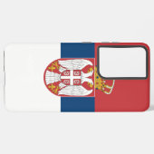 Samsung Galaxy S21 Plus Fallflagge von Serbien Samsung Galaxy Hülle (Rückseite (Horizontal))