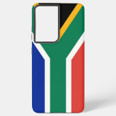 Samsung Galaxy S21 Plus Fallflagge von Südafrika Hülle (Rückseite)