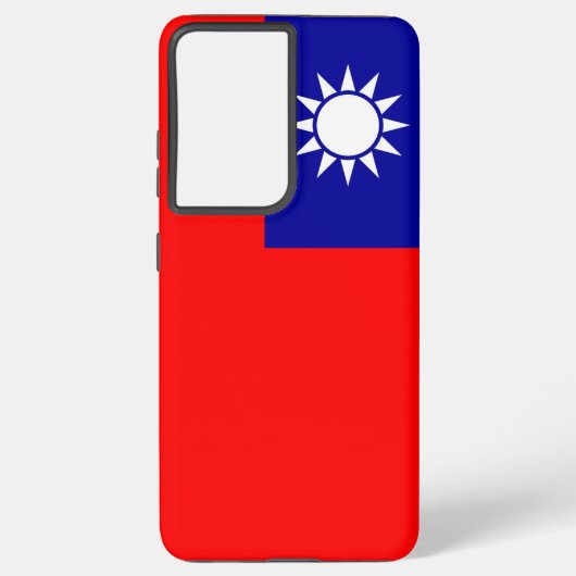 Samsung Galaxy S21 Plus Fallflagge von Taiwan Hülle (Rückseite)
