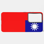 Samsung Galaxy S21 Plus Fallflagge von Taiwan Hülle (Rückseite (Horizontal))