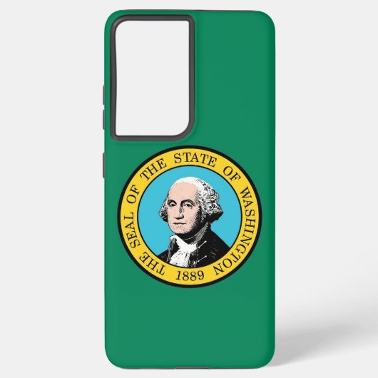 Samsung Galaxy S21 Plus Fallflagge von Washington Hülle (Rückseite)