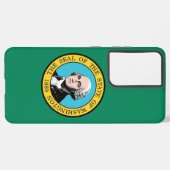 Samsung Galaxy S21 Plus Fallflagge von Washington Hülle (Rückseite (Horizontal))