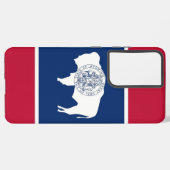 Samsung Galaxy S21 Plus Fallflagge von Wyoming Hülle (Rückseite (Horizontal))