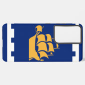 Samsung Galaxy S21 Plus Hülle Flagge von Quebec Ci (Rückseite (Horizontal))