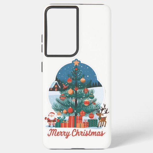 Samsung Galaxy S21 Plus Weihnachts-Hüllen Hülle (Rückseite)