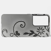 Samsung Galaxy S21 Ultra Case Blume Design Samsung Galaxy Hülle (Linke Seite)