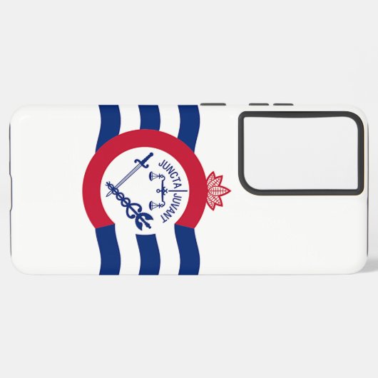 Samsung Galaxy S21 Ultra Case Cincinnati-Flagge Samsung Galaxy Hülle (Linke Seite)
