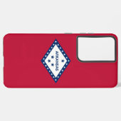 Samsung Galaxy S21 Ultra Case Flag von Arkansas US Hülle (Linke Seite)