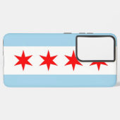 Samsung Galaxy S21 Ultra Case Flag von Chicago Hülle (Linke Seite)